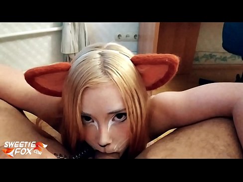 ❤️ キツネがチンポを飲み込み、口の中にザーメンを出す ポルノビデオ ❌️❤
